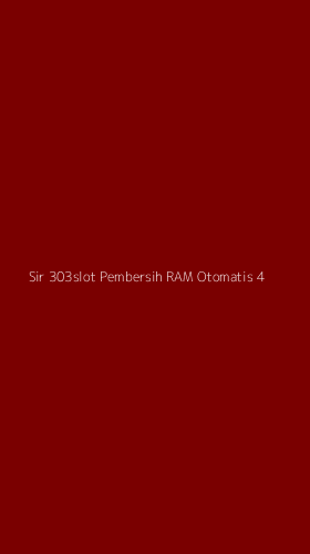 Tampilan Antarmuka Aplikasi Sir 303slot Pembersih Ram Otomatis - 4