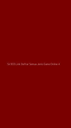 Tampilan Antarmuka Aplikasi Sir303 Link Daftar Semua Jenis Game Online - 4