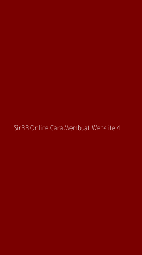 Tampilan Antarmuka Aplikasi Sir33 Online Cara Membuat Website - 4
