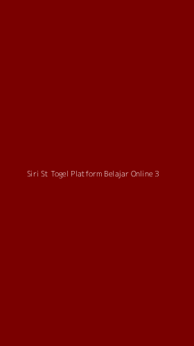 Tampilan Antarmuka Aplikasi Siri St Togel Platform Belajar Online - 3