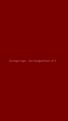 Tampilan Antarmuka Aplikasi Siritogel Login - Anti Rungkad Pasti JP - 3