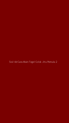 Tampilan Antarmuka Aplikasi Sisil 4d Cara Main Togel Colok Jitu Pemula - 2