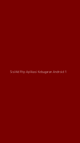 Tampilan Antarmuka Aplikasi Sisil4d Rtp Aplikasi Kebugaran Android - 1