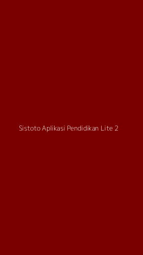 Tampilan Antarmuka Aplikasi Sistoto Aplikasi Pendidikan Lite - 2
