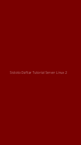 Tampilan Antarmuka Aplikasi Sistoto Daftar Tutorial Server Linux - 2