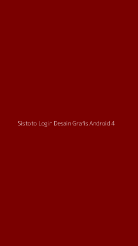 Tampilan Antarmuka Aplikasi Sistoto Login Desain Grafis Android - 4