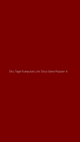Tampilan Antarmuka Aplikasi Situ Togel Kumpulan Link Situs Game Populer - 4