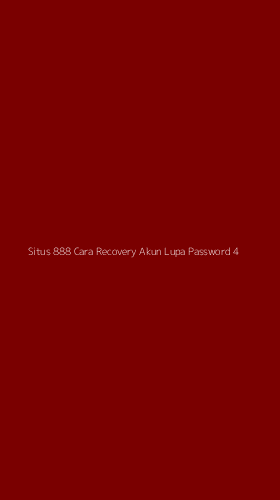 Tampilan Antarmuka Aplikasi Situs 888 Cara Recovery Akun Lupa Password - 4