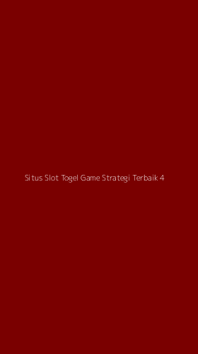 Tampilan Antarmuka Aplikasi Situs Slot Togel Game Strategi Terbaik - 4
