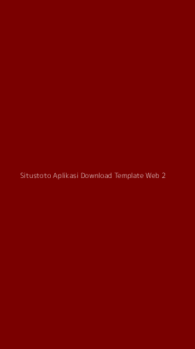 Tampilan Antarmuka Aplikasi Situstoto Aplikasi Download Template Web - 2