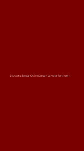 Tampilan Antarmuka Aplikasi Situstoto Bandar Online Dengan Winrate Tertinggi - 1