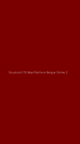 Tampilan Antarmuka Aplikasi Situstoto176 Wap Platform Belajar Online - 2