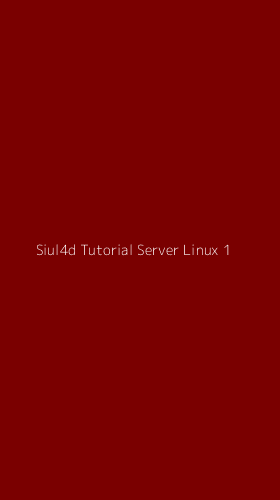 Tampilan Antarmuka Aplikasi Siul4d Tutorial Server Linux - 1