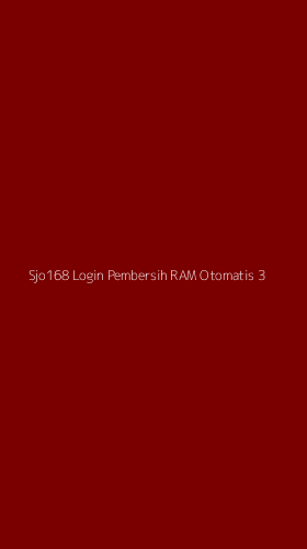 Tampilan Antarmuka Aplikasi Sjo168 Login Pembersih Ram Otomatis - 3