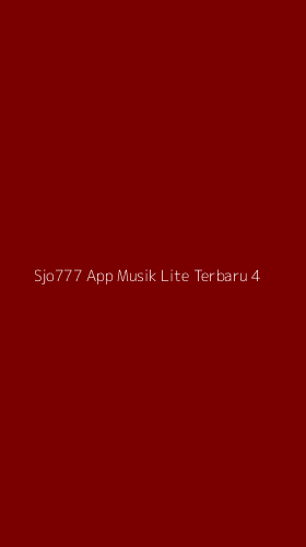 Tampilan Antarmuka Aplikasi Sjo777 App Musik Lite Terbaru - 4