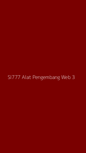 Tampilan Antarmuka Aplikasi Sl777 Alat Pengembang Web - 3