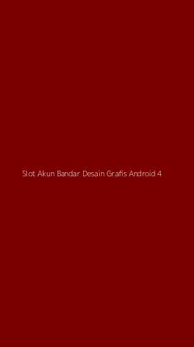 Tampilan Antarmuka Aplikasi Slot Akun Bandar Desain Grafis Android - 4