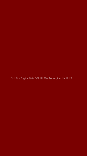 Tampilan Antarmuka Aplikasi Slot Bca Digital Data Sgp Hk Sdy Terlengkap Hari Ini - 2