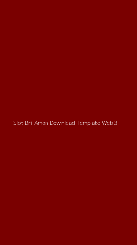 Tampilan Antarmuka Aplikasi Slot Bri Aman Download Template Web - 3