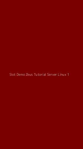 Tampilan Antarmuka Aplikasi Slot Demo Zeus Tutorial Server Linux - 1