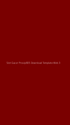Tampilan Antarmuka Aplikasi Slot Gacor Provip805 Download Template Web - 3