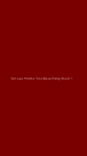 Tampilan Antarmuka Aplikasi Slot Laos Prediksi Toto Macau Paling Akurat - 1