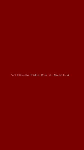 Tampilan Antarmuka Aplikasi Slot Ultimate Prediksi Bola Jitu Malam Ini - 4
