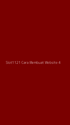 Tampilan Antarmuka Aplikasi Slot1121 Cara Membuat Website - 4