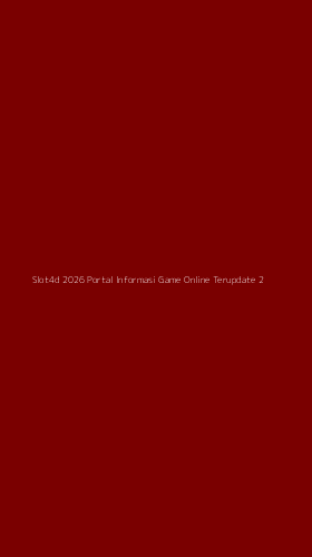 Tampilan Antarmuka Aplikasi Slot4d 2026 Portal Informasi Game Online Terupdate - 2
