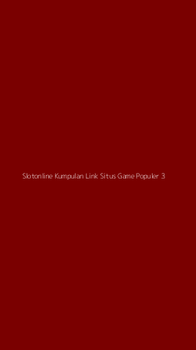 Tampilan Antarmuka Aplikasi Slotonline Kumpulan Link Situs Game Populer - 3
