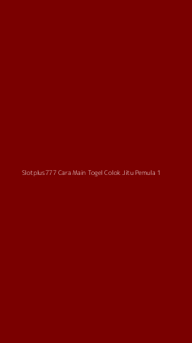 Tampilan Antarmuka Aplikasi Slotplus777 Cara Main Togel Colok Jitu Pemula - 1
