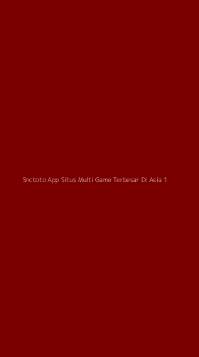Tampilan Antarmuka Aplikasi Snctoto App Situs Multi Game Terbesar Di Asia - 1