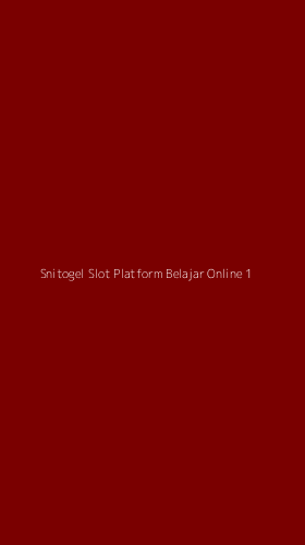 Tampilan Antarmuka Aplikasi Snitogel Slot Platform Belajar Online - 1