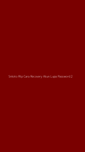 Tampilan Antarmuka Aplikasi Sntoto Rtp Cara Recovery Akun Lupa Password - 2