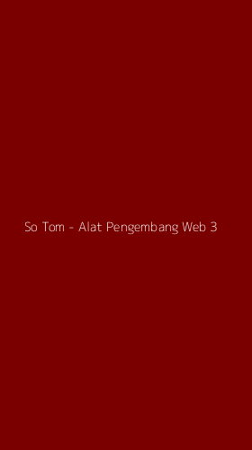 Tampilan Antarmuka Aplikasi So Tom - Alat Pengembang Web - 3