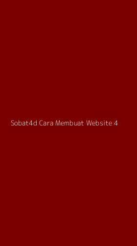 Tampilan Antarmuka Aplikasi Sobat4d Cara Membuat Website - 4