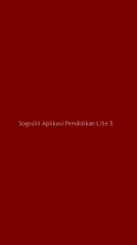 Tampilan Antarmuka Aplikasi Sogoslit Aplikasi Pendidikan Lite - 3