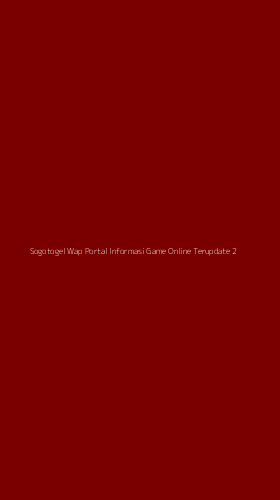 Tampilan Antarmuka Aplikasi Sogotogel Wap Portal Informasi Game Online Terupdate - 2