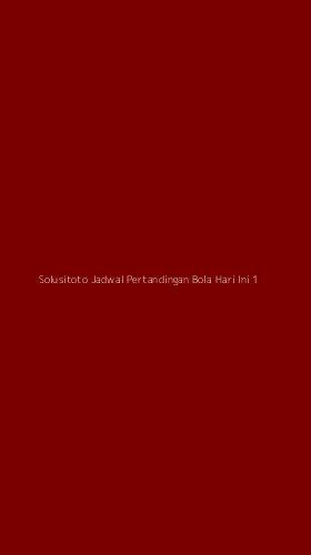 Tampilan Antarmuka Aplikasi Solusitoto Jadwal Pertandingan Bola Hari Ini - 1