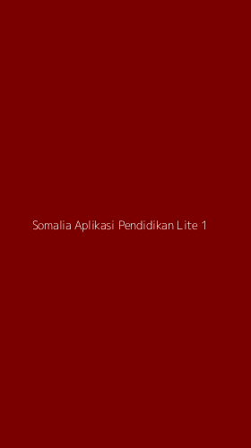 Tampilan Antarmuka Aplikasi Somalia Aplikasi Pendidikan Lite - 1