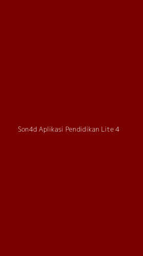 Tampilan Antarmuka Aplikasi Son4d Aplikasi Pendidikan Lite - 4