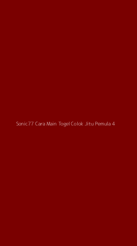 Tampilan Antarmuka Aplikasi Sonic77 Cara Main Togel Colok Jitu Pemula - 4