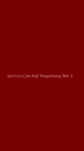Tampilan Antarmuka Aplikasi Sonitoto Com Alat Pengembang Web - 3