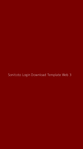 Tampilan Antarmuka Aplikasi Sonitoto Login Download Template Web - 3