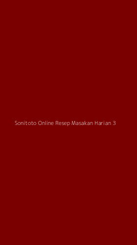Tampilan Antarmuka Aplikasi Sonitoto Online Resep Masakan Harian - 3