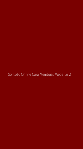 Tampilan Antarmuka Aplikasi Sortoto Online Cara Membuat Website - 2