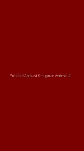 Tampilan Antarmuka Aplikasi Sosial4d Aplikasi Kebugaran Android - 4