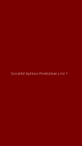 Tampilan Antarmuka Aplikasi Sosial4d Aplikasi Pendidikan Lite - 1