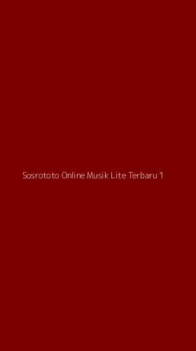 Tampilan Antarmuka Aplikasi Sosrototo Online Musik Lite Terbaru - 1