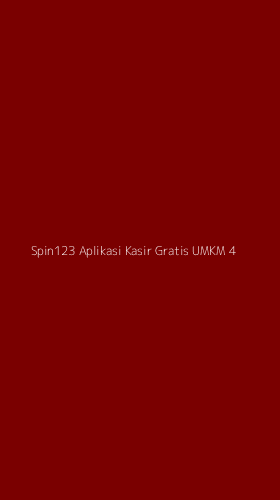 Tampilan Antarmuka Aplikasi Spin123 Aplikasi Kasir Gratis Umkm - 4